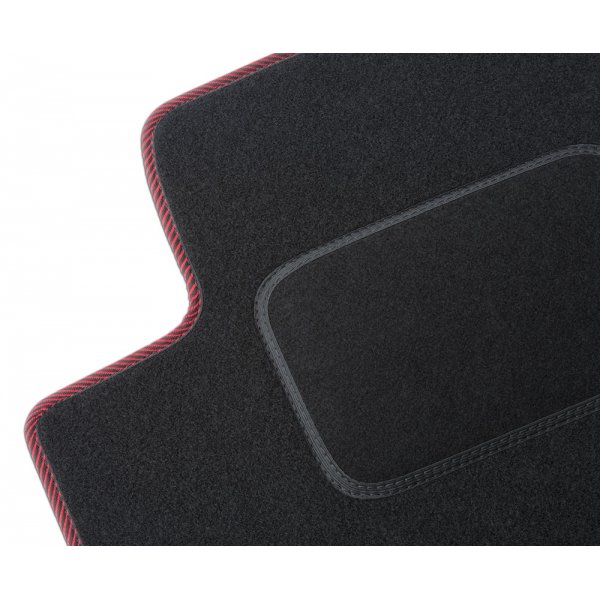 Tapis de sol Sur Mesure en Moquette Tissus Gamme Confort Pour Ford Ka 1 (I) FaceLift 2004-2008 4 Fixations