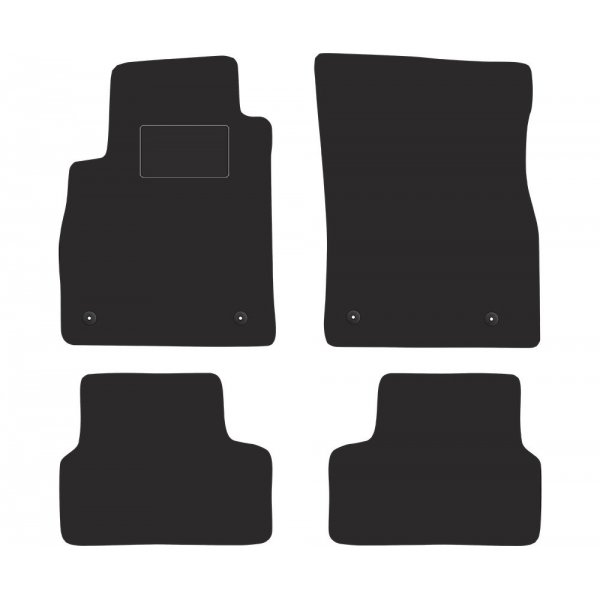 Tapis de sol Sur Mesure en Moquette Tissus Gamme Confort Pour Opel Astra J 4 (IV) 2009-2015