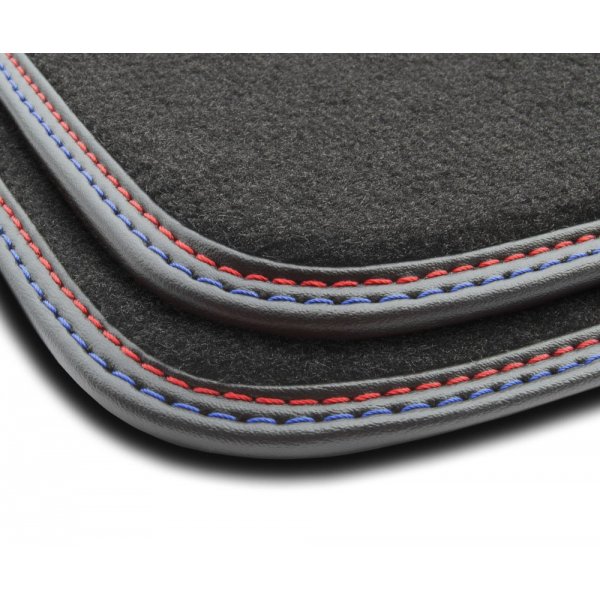 Tapis de sol Sur Mesure en Velours Premium Gamme Excellence Pour Bmw Série 3 E46 Coupé 1998-2001