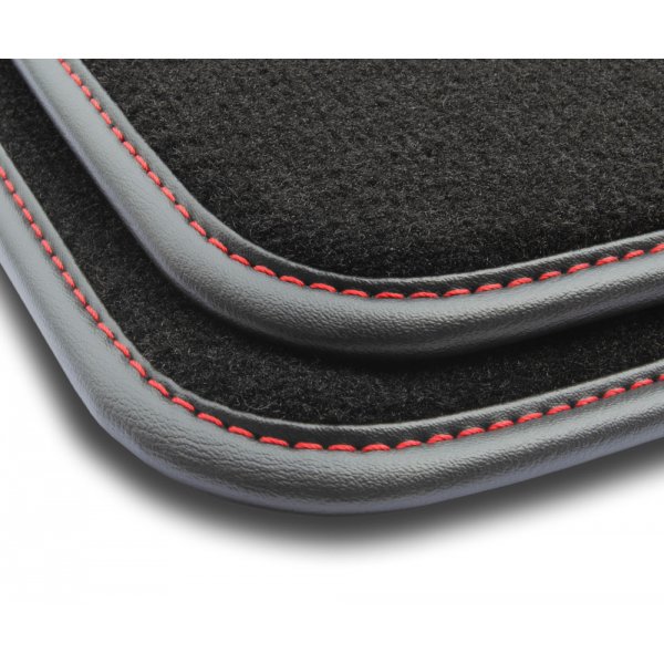 Tapis de sol Sur Mesure en Velours Premium Gamme Excellence Pour Ford Ka 1 (I) FaceLift 2004-2008 4 Fixations