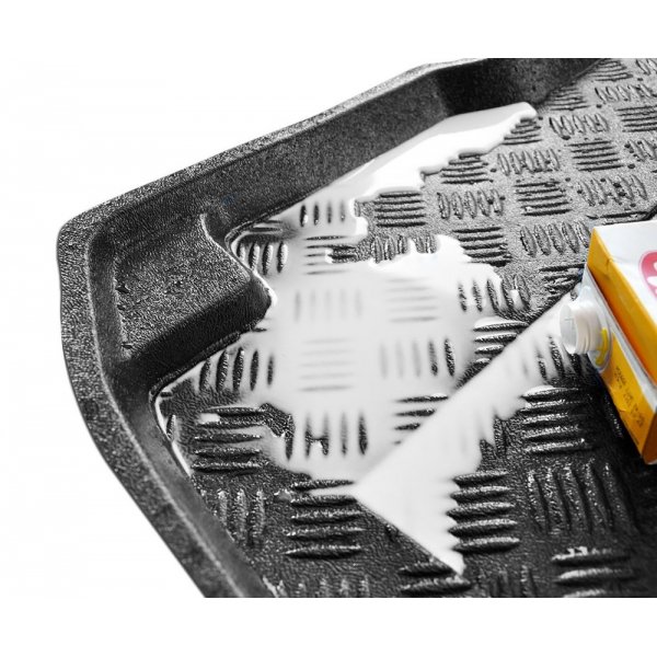 Bac de Coffre sur Mesure 3D Tapis en plastique PVC Pour Audi A4 B9 Break 2015-2022