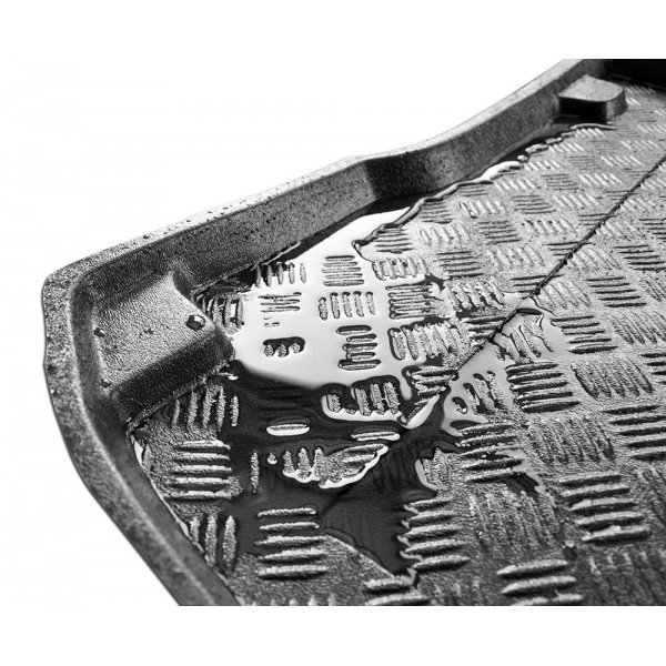 Bac de Coffre sur Mesure 3D Tapis en plastique PVC Pour Vw Tiguan 1 2007-2015 5 Places kit de Réparation crevaison et Version avec roue de secours de type galet