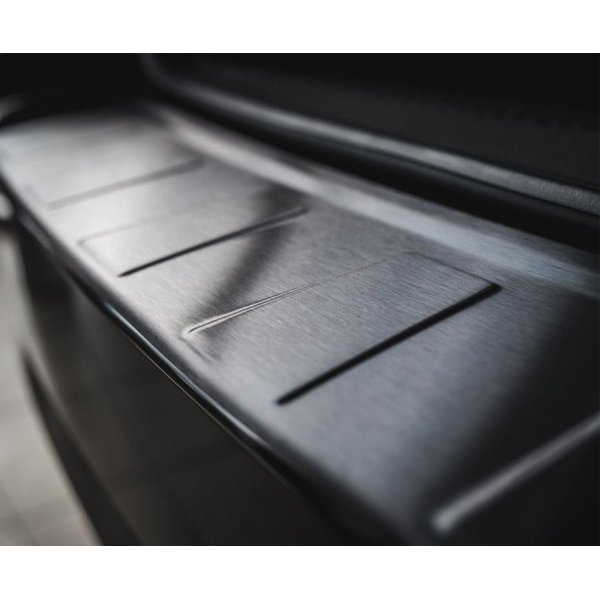 Seuil de Protection de Pare Choc / Coffre Sur Mesure en Alu Pour Hyundai Elantra 5 (V) 4-portes 2010-2015 Noir Brossé