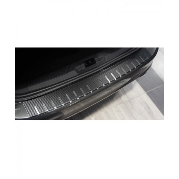 Seuil de Protection de Pare Choc / Coffre Sur Mesure en Alu Pour Mercedes Classe V W447 2014-2020 30- Film Carbon