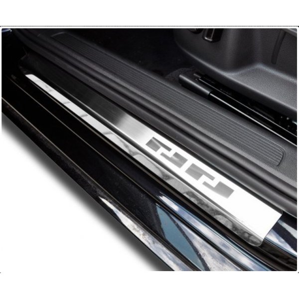 Seuils d'entrées de Portes (Baguettes) Sur Mesure en Alu Pour Audi A3 8V 4/5-portes 2012-2020 (4 Pièces)