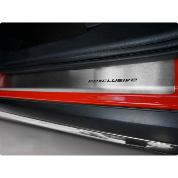 Seuils d'entrées de Portes (Baguettes) Sur Mesure en Alu Pour Chevrolet TRAX 2013-2020 Mat 4 Pièces